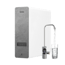 美的（Midea）国家补贴净水器家用0阻垢剂白泽1000G 5年长效RO反渗透 厨下式净水机过滤器直饮机净水机 智能数显