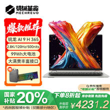 机械革命 无界14X Pro 14英寸笔记本电脑（AI 9H 365 32G 1T）4231.2元