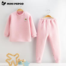 保暖服饰：小猪班纳 儿童夹棉加厚秋衣秋裤保暖套装券后49.9元