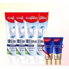 88VIP：Colgate 高露洁 健白健齿防蛀牙膏90g*4+氨基酸18g*210.05元+374淘金币（需领券）