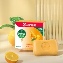 小程序、首购、PLUS包邮：滴露（Dettol）香皂柑橘115g*3块 肥皂洗澡洗手抑菌沐浴洗脸 男士女士儿童可用7.11元（需领券 2.37元/块）微信小程序支付