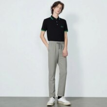 ZARA 【纯色极简】男式含亚麻柔软舒适透气纹理感百搭休闲束脚长裤64元
