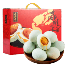 五芳斋 12只装咸鸭蛋礼盒 多油出油开袋即食咸蛋 送礼特产礼品720g46元
