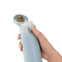 THERMOS 膳魔师 500ml保冷保温杯防滑硅胶底316钢男女士水杯子TCMD-500S-MGN 灰绿