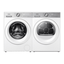 东芝（TOSHIBA）玉兔2.0高奢版纯平全嵌洗烘套装10KG全自动滚筒洗衣机变频热泵烘干机 DG-10T183BW+DH-10T183BW7899元 (券后省800)