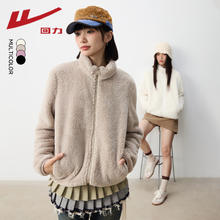 WARRIOR 回力 女士秋冬装保暖长袖开衫
