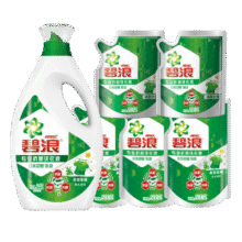 小程序：碧浪 除菌洗衣液草本清新7.8斤装(2kg瓶+500g*3袋+200g*2袋) 杀菌除螨27.94元（需领券）