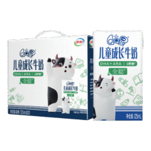 QQ星伊利儿童成长牛奶全聪型125ml*20盒/箱 DHA+ARA 礼盒装46.9元 (满55减15,券后省13,月销1000+)