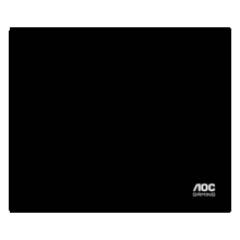 AOC电竞游戏鼠标垫中小号300*250*4mm加厚锁边办公键盘电脑书桌垫 黑色细面 M300 速度版39.9元 (券后省10,月销1000+)