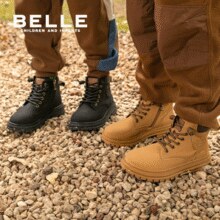 2025秋季新款！Belle 百丽 儿童加绒英伦风马丁靴 DE3193（26~38码）3色￥141.55 3.9折 比上一次爆料降低 ￥28.5