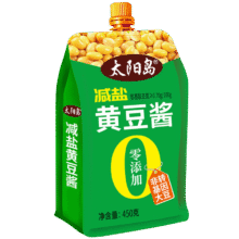 太阳岛黄豆酱【减盐0添加】450g 拌面酱东北大酱调料2.86元