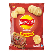 乐事（Lay's） 薯片休闲零食膨化食品 135克袋装 大包装零食 多种混合口味 得克萨斯烧烤味11.9元 (券后省3,月销2000+)