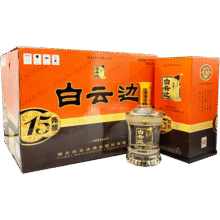 白云边 十五年陈酿 浓酱兼香型白酒 42度 450ml*6瓶 整箱装 中秋送礼