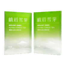 首购：峨眉雪芽 红茶+绿茶+茉莉花茶12g、3袋0元包邮（需试用）