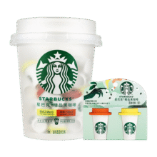 星巴克（Starbucks）随星杯 0蔗糖0脂 速溶冻干咖啡经典美式拿铁黑咖啡阿拉比卡咖啡粉 抱抱桶2g*30颗+2g*2颗  26年5月139元 (满2件9.50折,送赠品,券后省30)