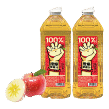 哪吒捏爆100%苹果青提青柠雪梨甜橙果汁0添加早餐下午茶饮料富含维C 捏爆100%苹果汁2L*2瓶20.9元 (每满300减50,券后省19)