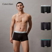 Calvin Klein 平角内裤男 3条282元