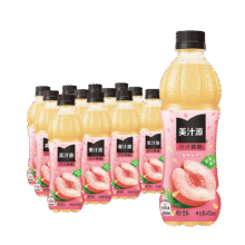 美汁源 Coca-Cola 可口可乐 美汁源汁汁桃桃果汁饮料 420/450ml*12瓶48.72元（合24.36元/件）