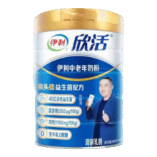伊利欣活中老年富硒奶粉800g 高钙高蛋白 益生菌 维生素 0蔗糖 送礼 【富硒多维高钙】800g*1罐55.8元 (券后省10)