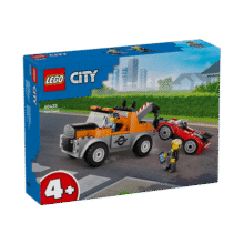 乐高（LEGO）积木拼装城市系列60435 救援拖车与跑车男孩儿童玩具中秋节礼物134.4元