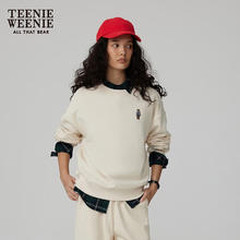 TEENIE WEENIE 小熊秋季圆领套头卫衣学院风短款上衣休闲时尚女 乳白色 165/M257元