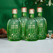 金徽 山水金徽·水 46度 浓香型白酒 500ml*4瓶 整箱装 拍1送1到手8瓶