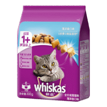 伟嘉（whiskas）猫粮 宠物成猫粮海洋鱼味300g单包尝鲜装2.9元