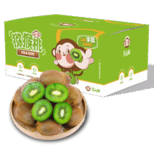 京鲜生陕西徐香绿心猕猴桃 9粒单果70g+ 新鲜水果 源头直发 包邮8.9元（需领券）