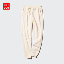 UNIQLO 优衣库 女装HEATTECH仿羊羔绒运动裤/卫裤束脚保暖裤470135 470135/01乳白色 M /160/66A