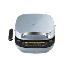 美的（Midea）电饼铛家用36MM加深猛火速脆多功能玻璃板大尺寸煎炸烙饼机上下盘可拆洗三明治机JKS3099政府补贴