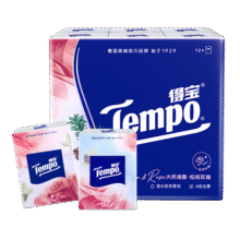 Tempo 得宝 七夕 手帕纸 7张12包(210*210mm)8.8元