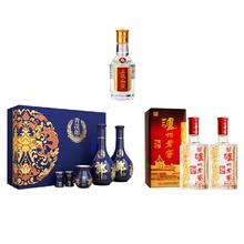 五粮液 郎酒青花郎礼盒 500ml*2瓶52度+五粮液五粮头曲+泸州老窖六年窖头曲2瓶券后1369元