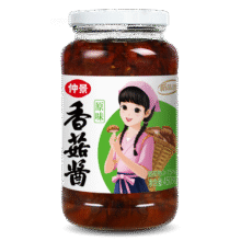 仲景 香菇酱 暴下饭酱菜招牌拌饭拌面酱多口味蘑菇酱夹馍面条酱料专用 原味450g19.9元 (满2件9.50折,券后省20)