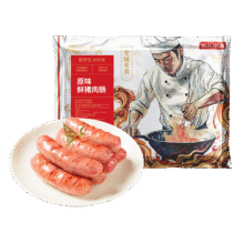 京东京造 原味猪肉肠500g/10根 0添加淀粉黑猪鲜肉肠纯肉烤肠99元（合19.8元/件）