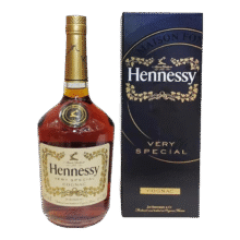 百亿补贴：轩尼诗（Hennessy）VS 1000ml老新点法国干邑白兰地进口洋酒1L  无盒 轩尼诗VS1000mL1瓶 无盒海外版370.44元