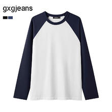 gxgjeans 男装* 多色插肩袖基础打底长袖T恤券后54元