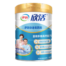 伊利欣活中老年奶粉800g 富硒多维高钙 0蔗糖 送长辈 1罐80.9元 (券后省20)