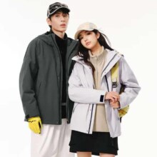 网易严选 暴雨级防水 男女同款摇粒绒三合一冲锋衣279元、包邮