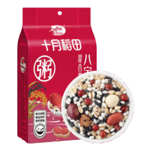 十月稻田 八宝粥米 2斤 早餐粥 腊八粥 八宝粥 红豆 花生 薏仁 糯米 杂粮50.06元（合7.15元/件）