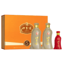 口子窖五年型50度550ML*2瓶（含礼袋） 白酒礼盒装送礼兼香型白酒 50度 550mL 2瓶330元 (每满376减100,券后省46)