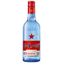 红星 二锅头酒 绵柔8纯粮 蓝瓶 53%vol 清香型白酒 500ml 单瓶装
