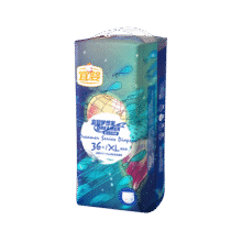 宜婴新梦想家拉拉裤裤超薄透气尿不湿婴儿小内裤式学步裤 小内裤XL号36片76元 (券后省20)