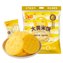 米多奇裸米饼大黄米饼食品休闲零食礼袋 大黄米裸米饼580g9.9元（需领券）