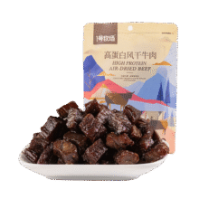 1号牧场 风干牛肉 烧烤味 50g 高蛋白牛肉块 休闲零食内蒙特产6.9元包邮