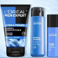 欧莱雅 水能洁面膏50ml+水能水凝露50ml+滋润乳22ml18.8元包邮
