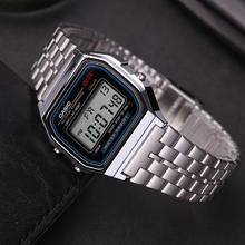 CASIO 卡西欧 手表男款小银块复古电子表小方块A159W/f9199元