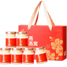 艾尚燕即食牛奶燕窝礼盒80g*6瓶 孕妇营养品补品 节日礼品 送父母长辈礼45元（需试用）