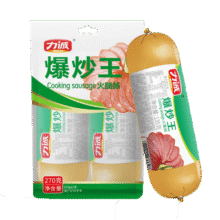 力诚 爆炒王火腿肠肉肠香肠炒菜炒粉炒饭即食佐料配料泡面宅家 爆炒王 270g*1袋8.9元 (送赠品)