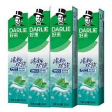 88VIP:牙膏清新双效200g*4支套装