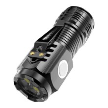 LED强光手电变焦远射超高续航户外多功能探照灯户外应急远射强光手电筒 250毫安 ABS高亮款1元
